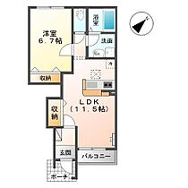 千葉県市原市姉崎東２丁目（賃貸アパート1LDK・1階・44.95㎡） その2