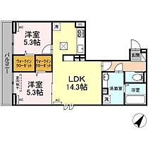 徳島県徳島市北田宮４丁目（賃貸アパート2LDK・2階・60.40㎡） その2