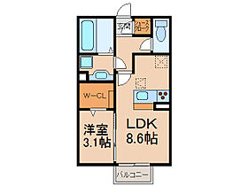 ルーチェ（小牧四丁目）  ｜ 愛知県小牧市小牧４丁目（賃貸アパート1LDK・1階・33.39㎡） その2