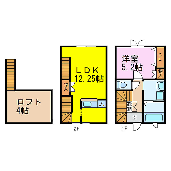 ブリティッシュヒルズ壱・弐番館 ｜埼玉県加須市大門町(賃貸テラスハウス1LDK・1階・63.34㎡)の写真 その2