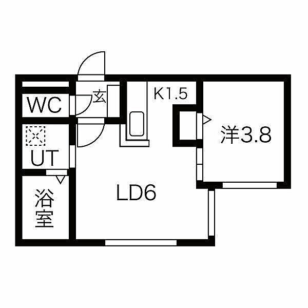 PRIME COURT 北円山 ｜北海道札幌市中央区北六条西２５丁目(賃貸マンション1LDK・1階・28.04㎡)の写真 その2