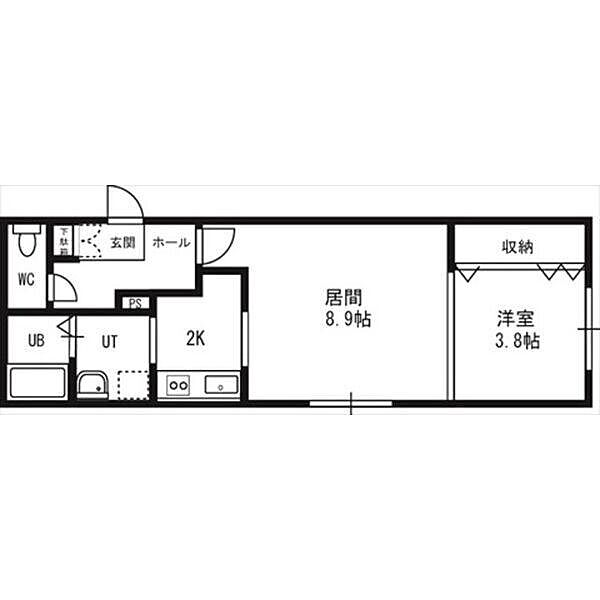 プリマベーラ二十四軒 ｜北海道札幌市西区二十四軒二条６丁目(賃貸マンション1LDK・2階・36.30㎡)の写真 その2