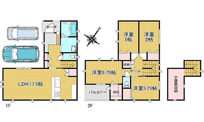 間取り JR可部線 中島駅 徒歩15分