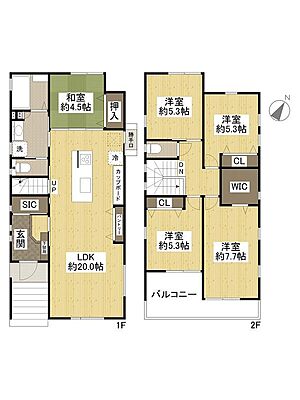間取り JR可部線 あき亀山駅 徒歩4分