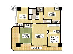 間取図画像 3SLDK