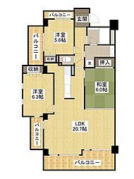 間取図画像 3LDK