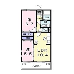 間取図画像 2LDK