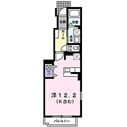 サンセール習志野 ワンルームの間取図画像