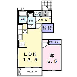 フルハウスJ 1LDKの間取図画像