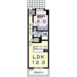 サニーレジデンス野田 ワンルームの間取図画像