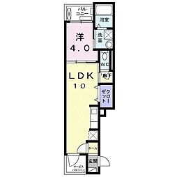 ハーモニープラザルチア 1LDKの間取図画像