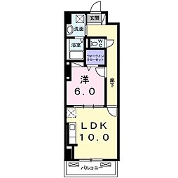 グランスイート新横浜2 1LDKの間取図画像