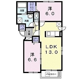Amy6 2LDKの間取図画像