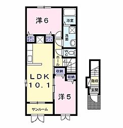 ナビハウス 2LDKの間取図画像