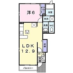 セレーノ 1LDKの間取図画像