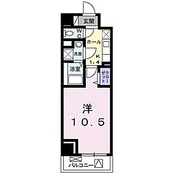 ホライゾンアヴェニュー 1Kの間取図画像