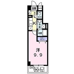 Ｇｏｏｄ　Ｌｉｆｅ 5階1Kの間取り