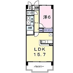 サングリアル 1LDKの間取図画像