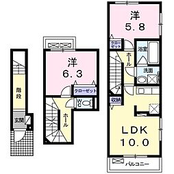 間取図画像 2LDK