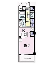 サニーキャンプ東雲2 ワンルームの間取図画像