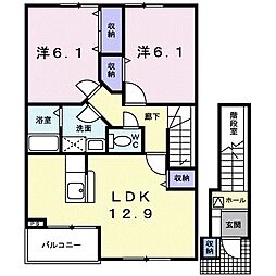 間取図画像 2LDK