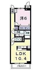 グランパレ 1LDKの間取図画像