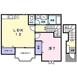 デスパシオ 1LDKの間取図画像