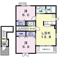 アルテア 2LDKの間取図画像