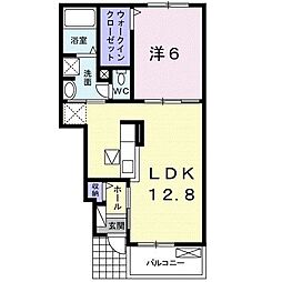 サニーホワイト7 1LDKの間取図画像
