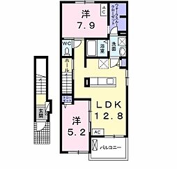 フルハウス2 2LDKの間取図画像