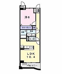 フロレジャール 1LDKの間取図画像
