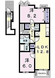 サンリット雅1 2LDKの間取図画像