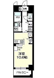 グランパール ワンルームの間取図画像