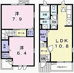 ルレーヴ 2LDKの間取図画像