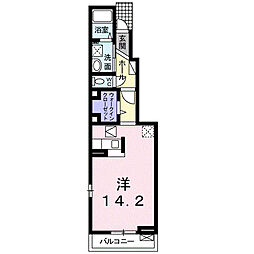 ルーエンハイム 1Kの間取図画像