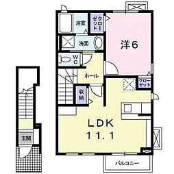 セラーノ1 1LDKの間取図画像