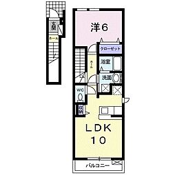 ライブヒルズ48 1LDKの間取図画像