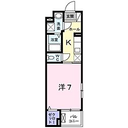 間取図画像 1K