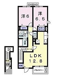フォーリストC 2LDKの間取図画像