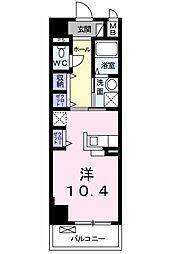 フェリチタ ワンルームの間取図画像