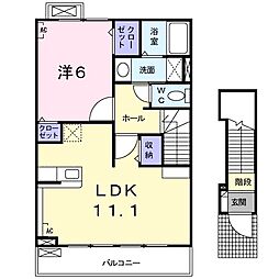 イノセントフェアリー 1LDKの間取図画像