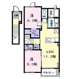 間取図画像 2LDK