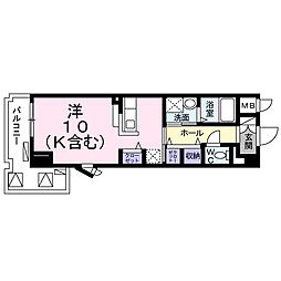 ステラ・ランド ワンルームの間取図画像