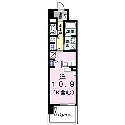 ケイマイティ ワンルームの間取図画像