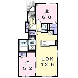 間取図画像 2LDK