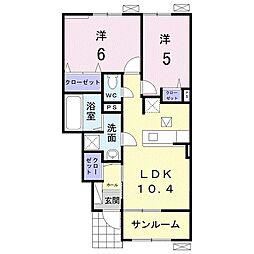 アークA 2LDKの間取図画像