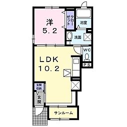 フォルシュ・ヴェーラ3 1LDKの間取図画像