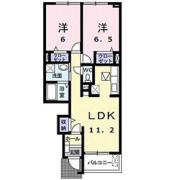PASS乙女5 2LDKの間取図画像
