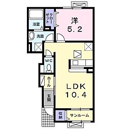 間取図画像 1LDK