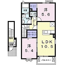 プロスペール・メゾン 2LDKの間取図画像
